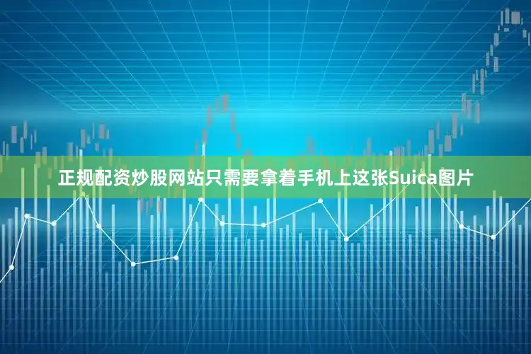 正规配资炒股网站只需要拿着手机上这张Suica图片